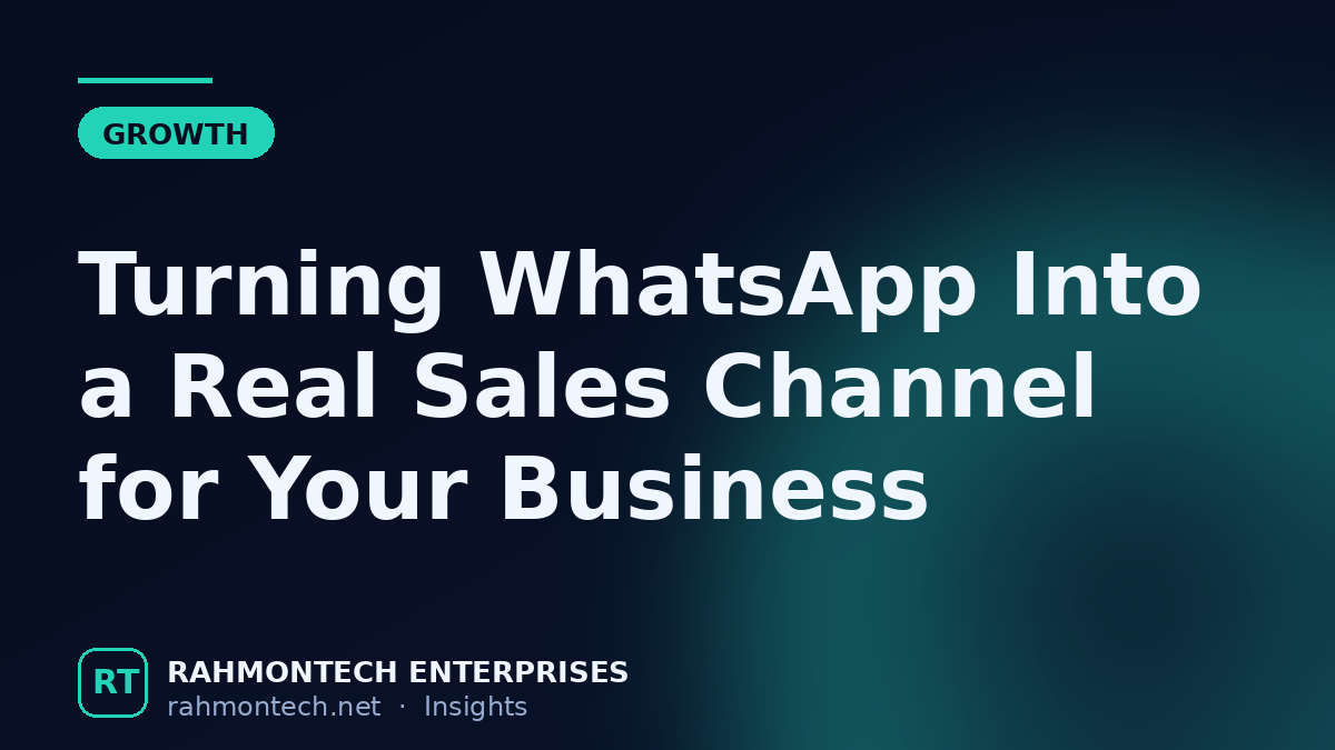 Turning WhatsApp Into a Real Sales Channel for Your Nigerian Business
